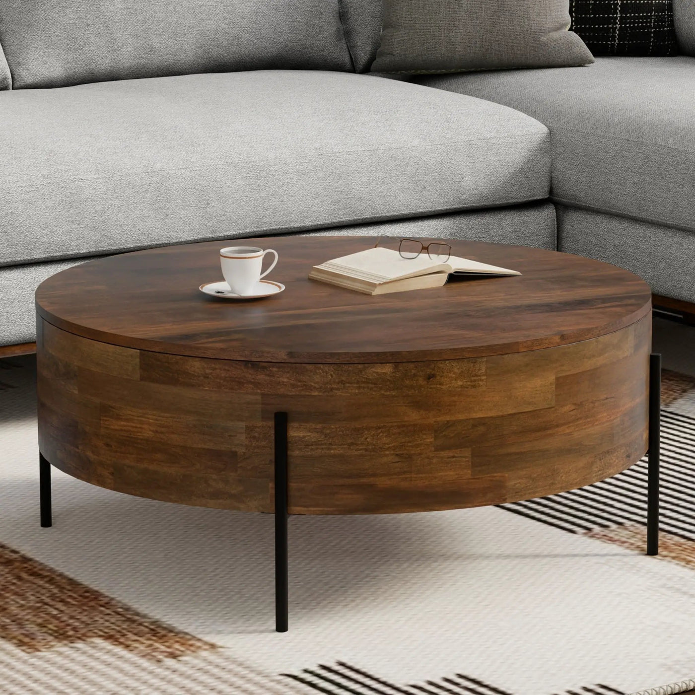 Rayburn - Drum Table by Unique Piece Furniture