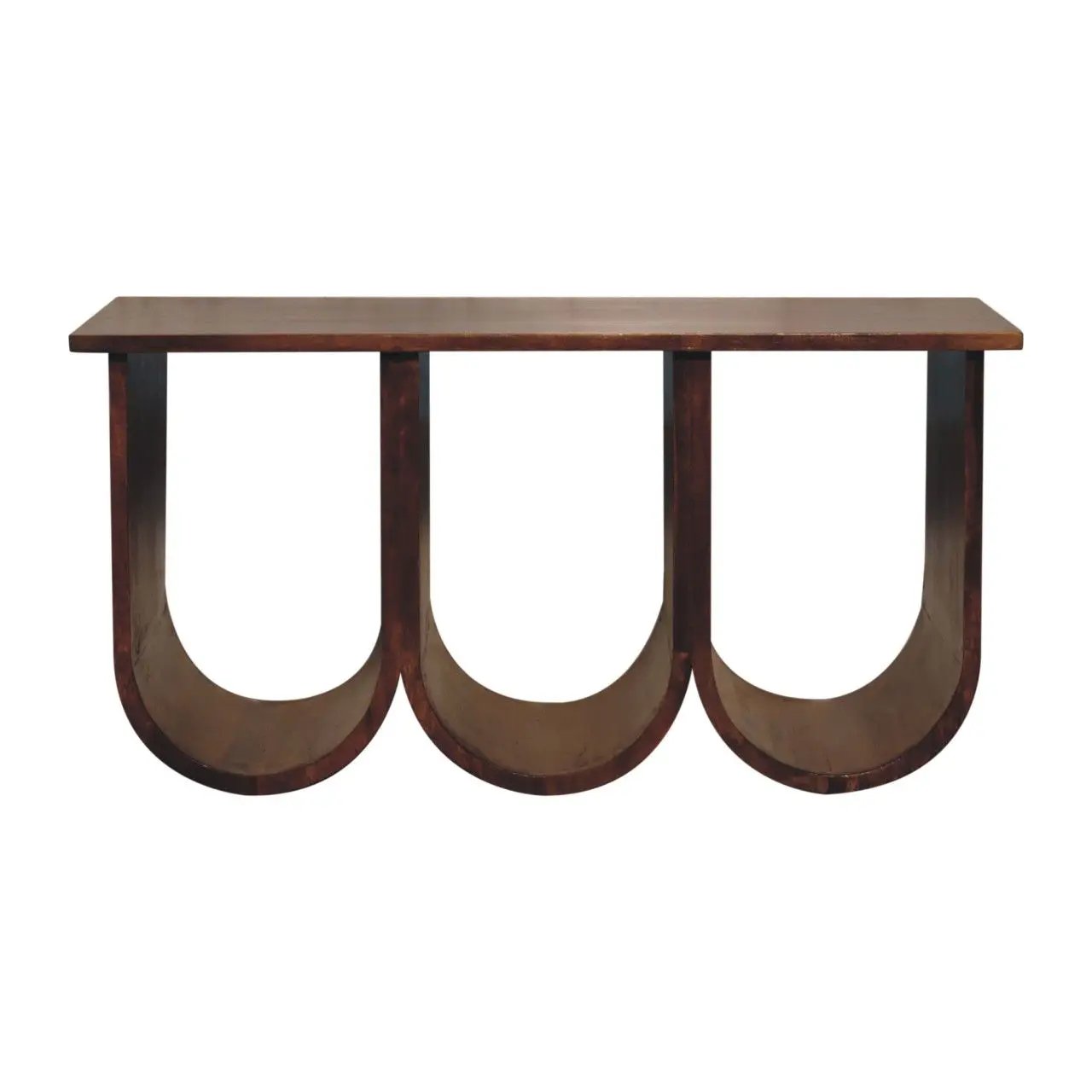 Triple Open Style Coffee Table - Beige / Brown by HouseOfZazla