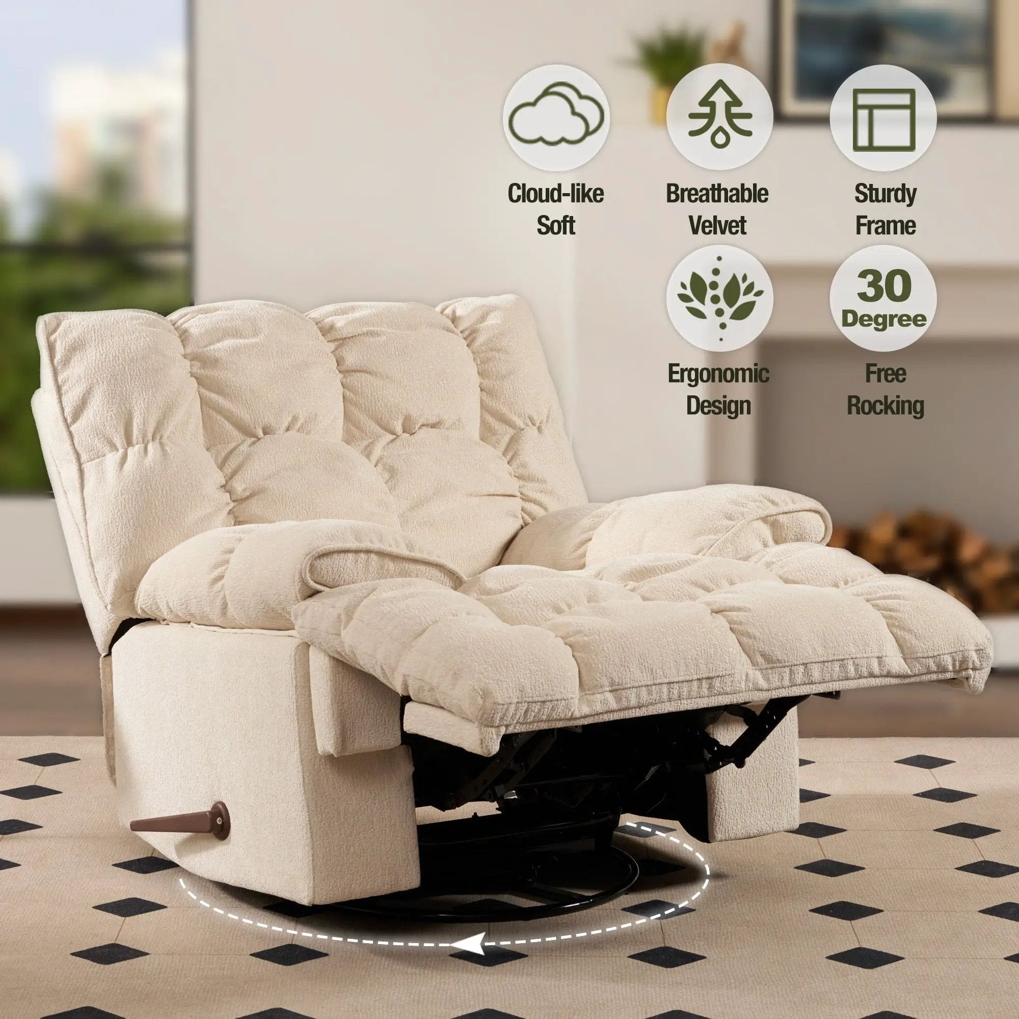 Sitjoy - Classic Recliner by Unique Piece Furniture