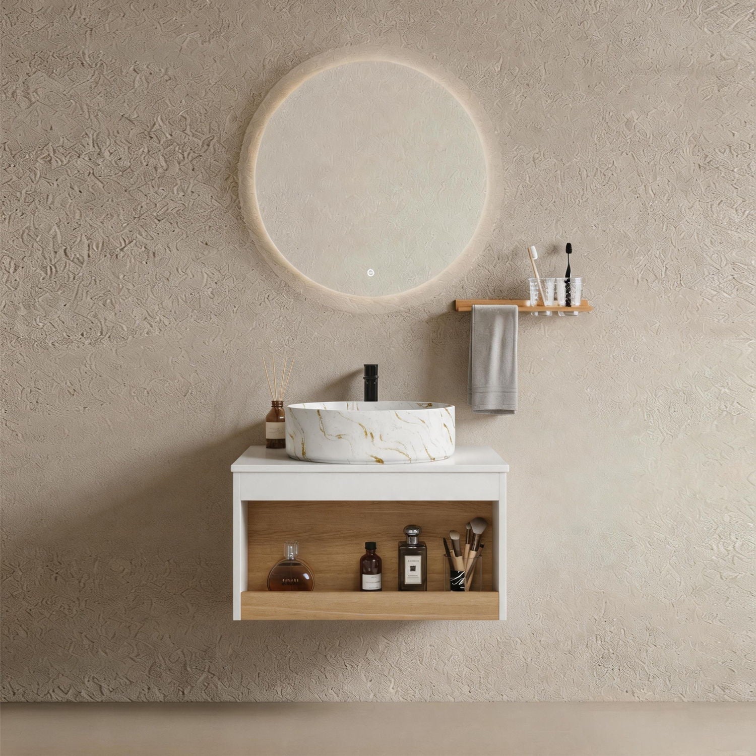 Floating Bathroom Vanity With Vessel Sink by Unique Piece Furniture