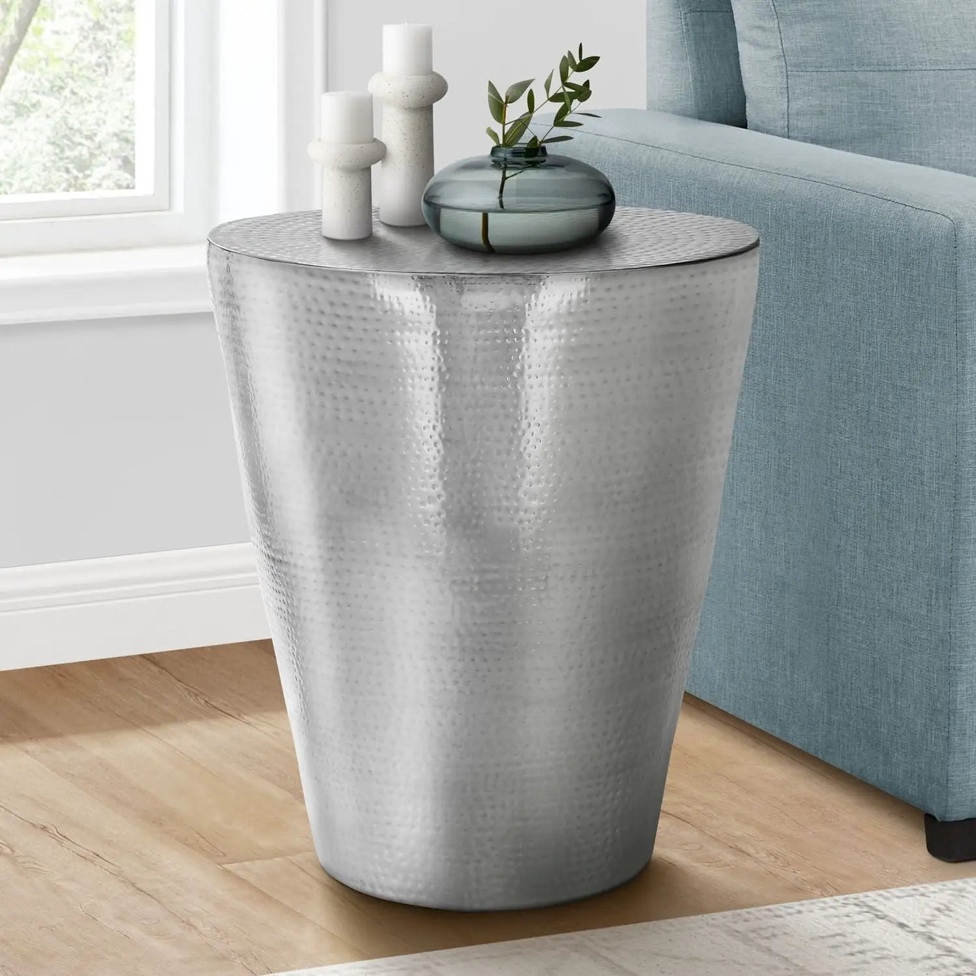 Drum Accent Side Table, Elegant Design by Unique Piece Furniture