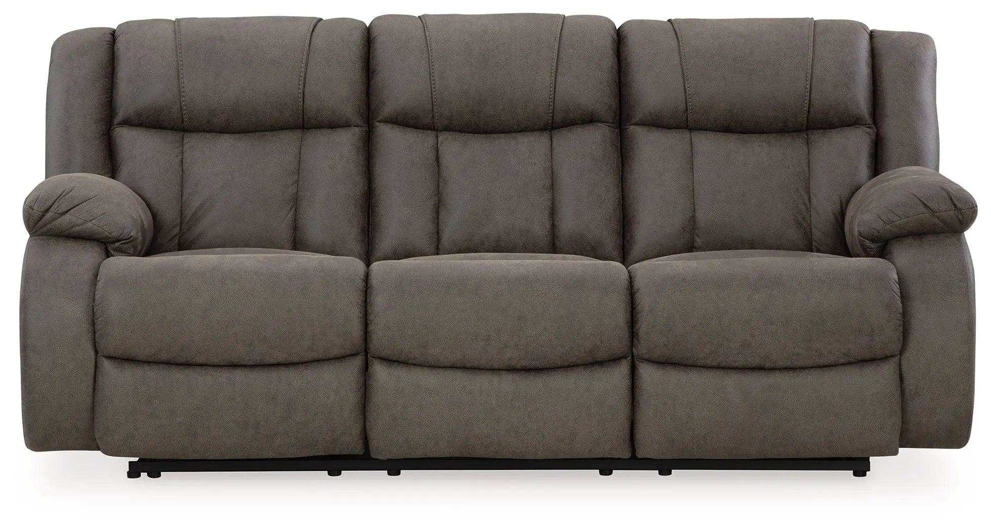 First Base - Reclining Sofa - Gunmetal by Unique Piece Furniture