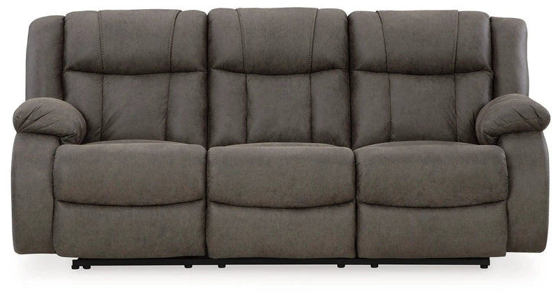 First Base - Reclining Sofa - Gunmetal by Unique Piece Furniture