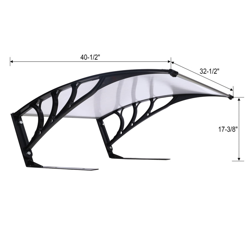 Weather Resistant Polycarbonate Canopy Outdoor Shade Cover For Robotic Lawn Mowers - Black by Unique Piece Furniture