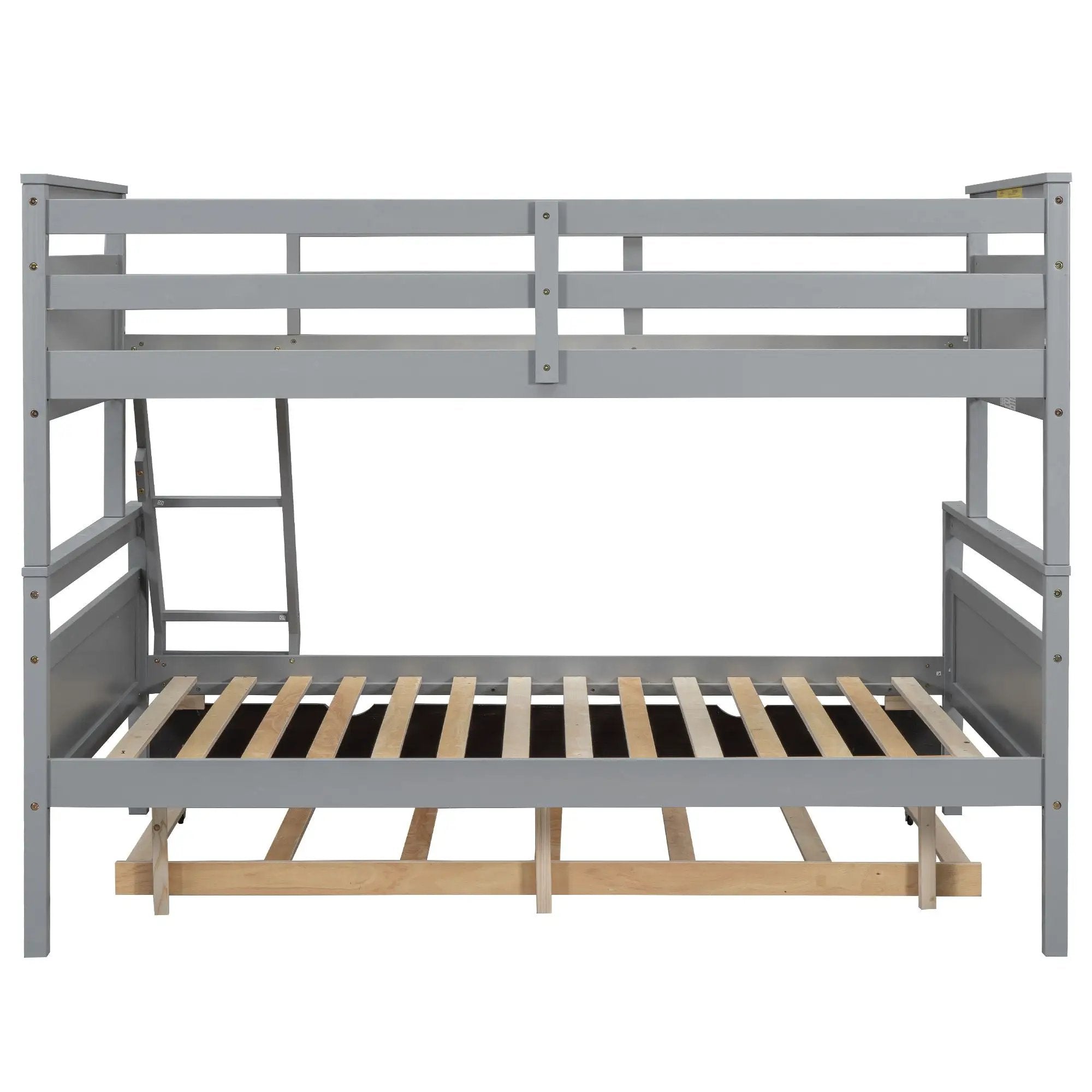 Bunk Bed With Ladder And Safety Guardrail by HouseOfZazla