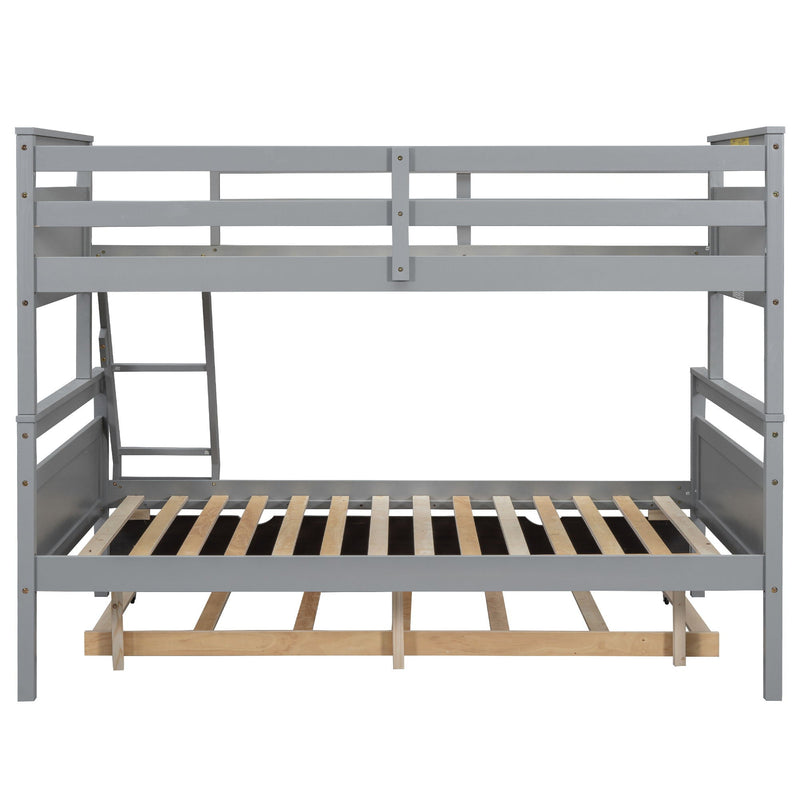 Bunk Bed With Ladder And Safety Guardrail by HouseOfZazla