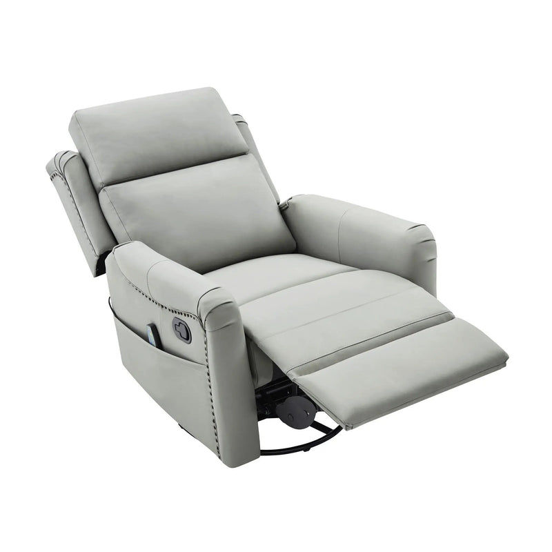 Manual Recliner Swivel Rocking Chair With 8-Point Massage and Heating by HouseOfZazla