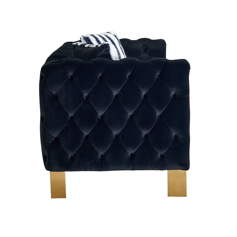 Chesterfield - Modern Tufted Living Room Sofa, 84.25''W Couch by HouseOfZazla