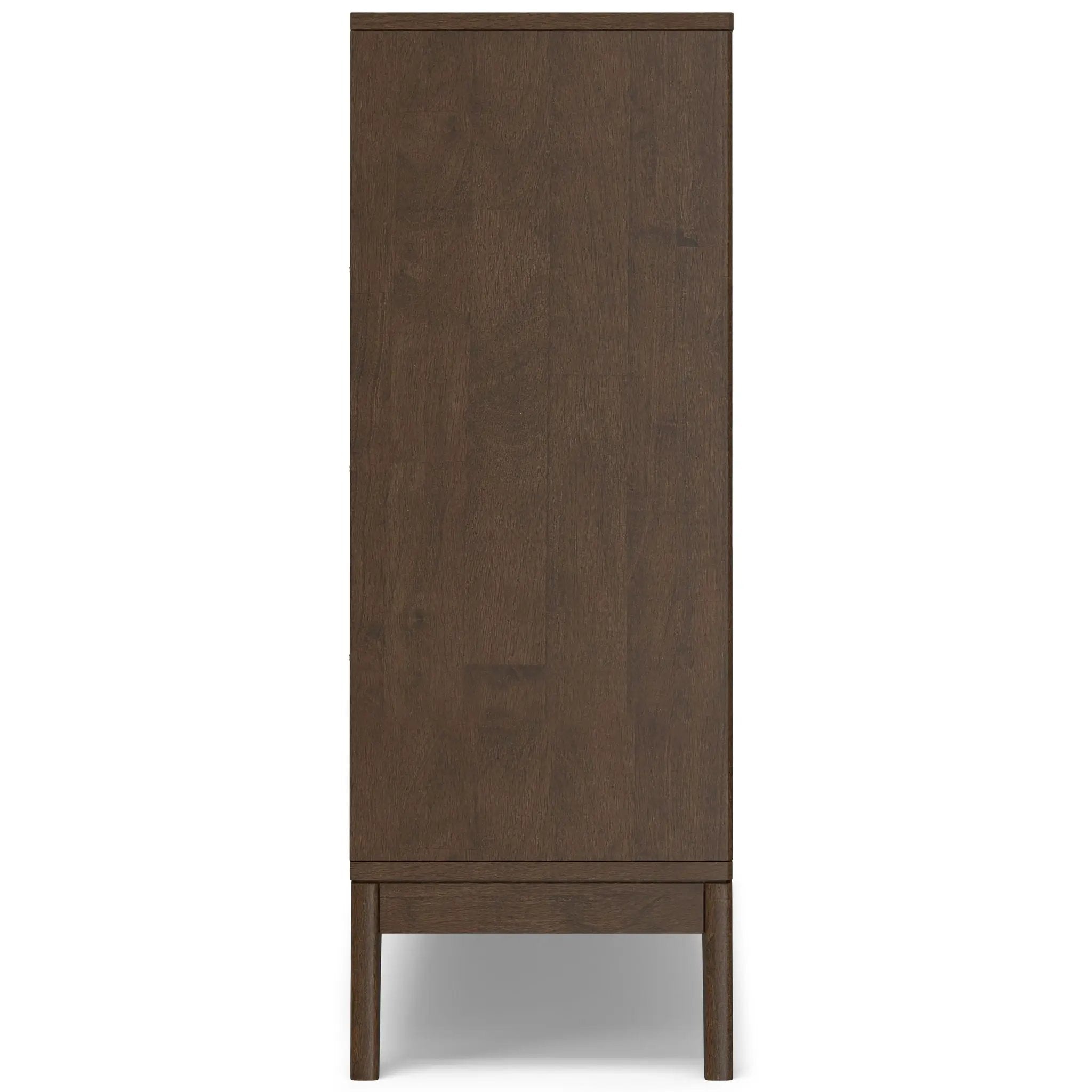 Harper - Low 6 Cube Storage With Drawers - Walnut Brown by HouseOfZazla