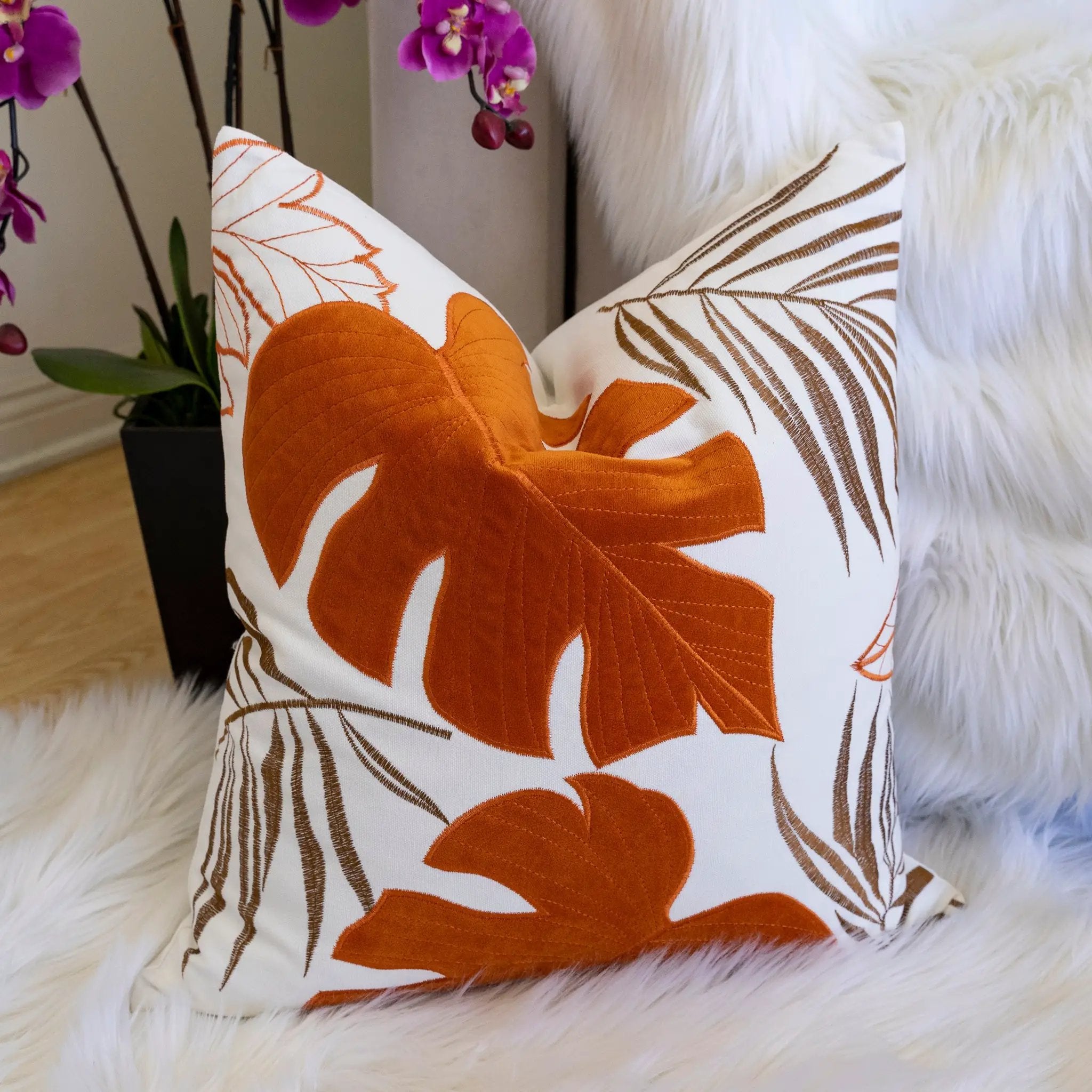 Autumn Vibes Leaf Accent Pillow - 2 Pack by HouseOfZazla