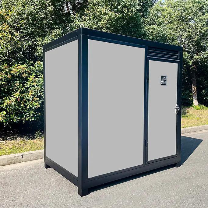 Portable Toilet Cabin - Outdoor Shower Room with Shower, Lights, Sink, and Ventilation Fan by HouseOfZazla