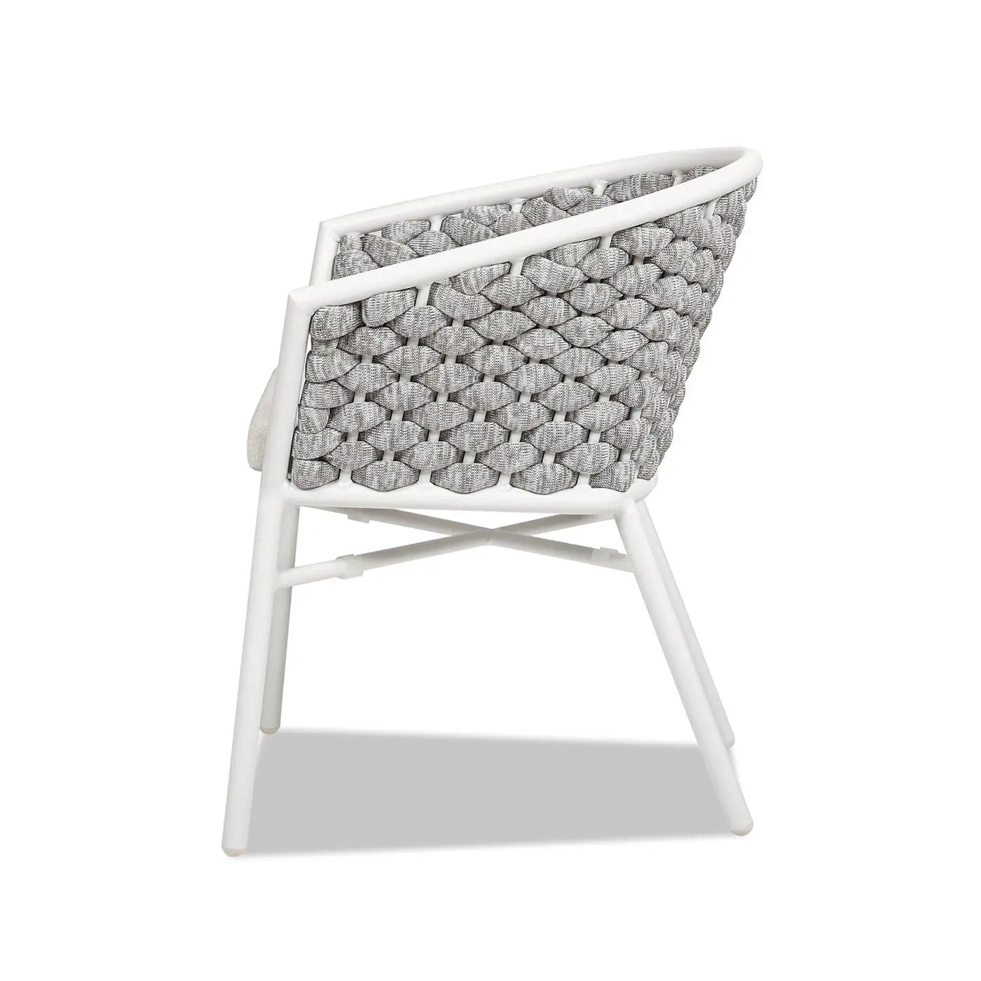 Rowan - Rope Barrel Back Patio Dining Chairs (Set of 2) - Optic White by Unique Piece Furniture