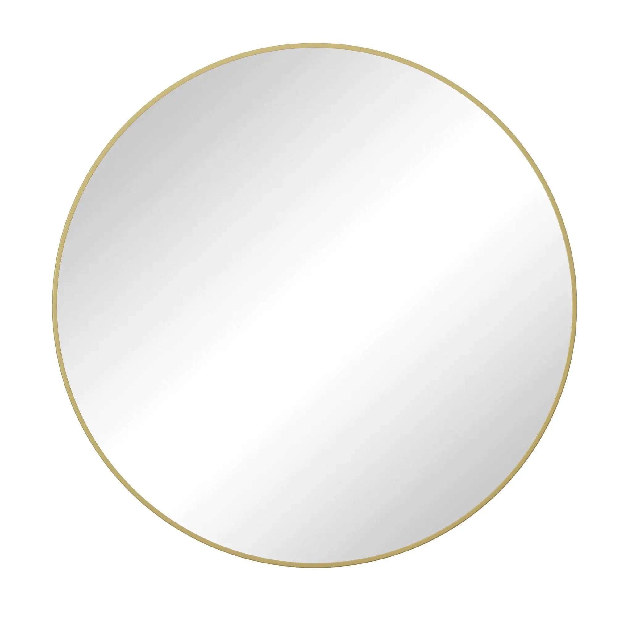 Wall Circular Mirror Metal Framed Mirror Round Vanity Mirror Dressing Mirror, For Bathroom, Living Room, Bedroom Wall Decor by Unique Piece Furniture