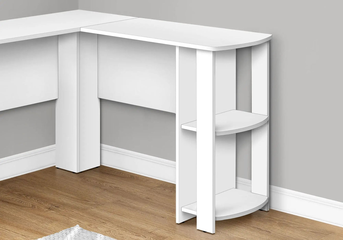Computer Desk, Home Office, Corner, Storage Shelves, L Shape, Laptop, Contemporary & Modern by Unique Piece Furniture