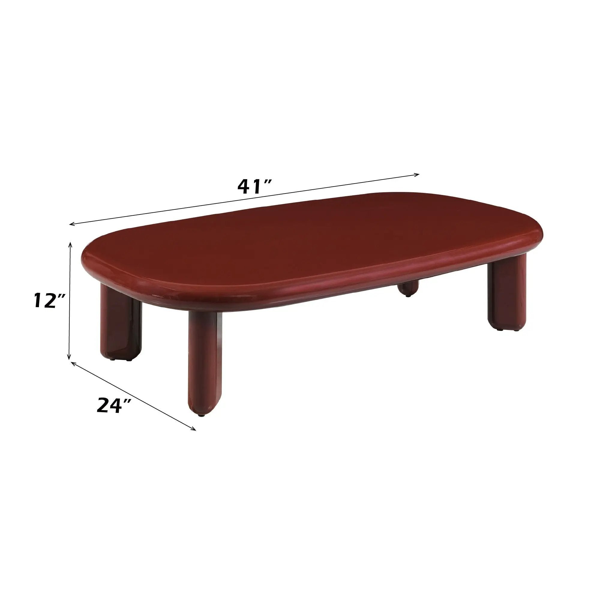 Eddie - Coffee Table - Red by HouseOfZazla