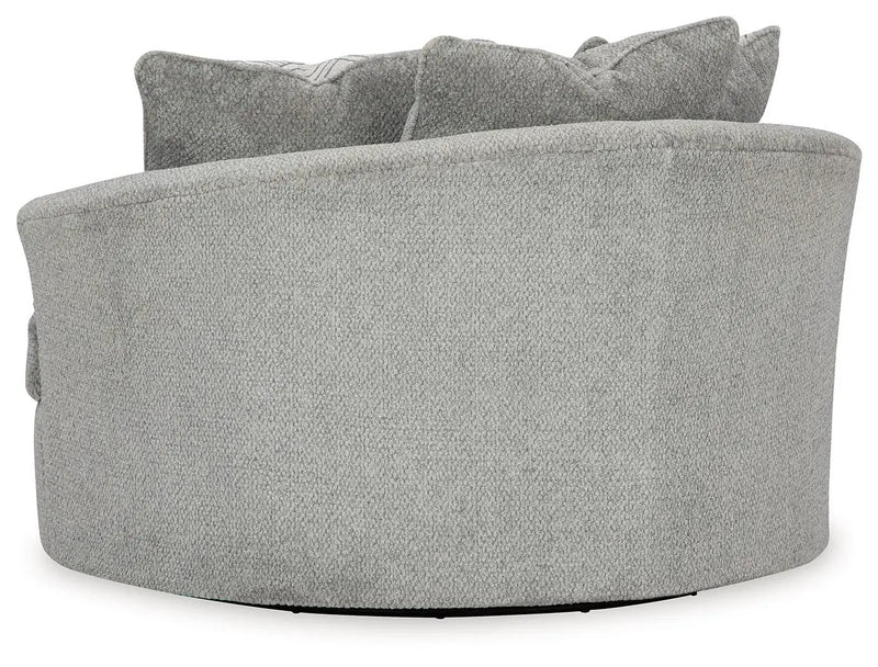 Casselbury - Oversized Swivel Accent Chair - Cement by Unique Piece Furniture