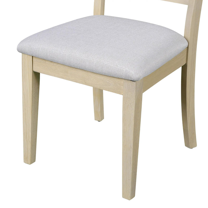 Upholstered Armless Chairs With High Ladder Back by HouseOfZazla