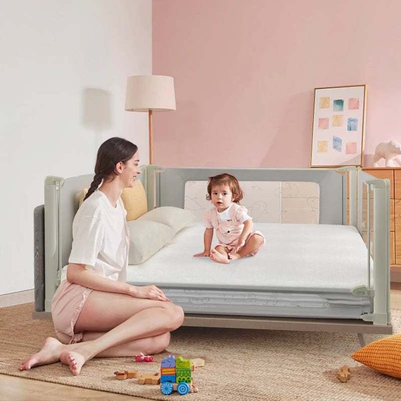 Bed Rail Guard for Toddlers Kid with Adjustable Height and Safety Lock by DirectDeals