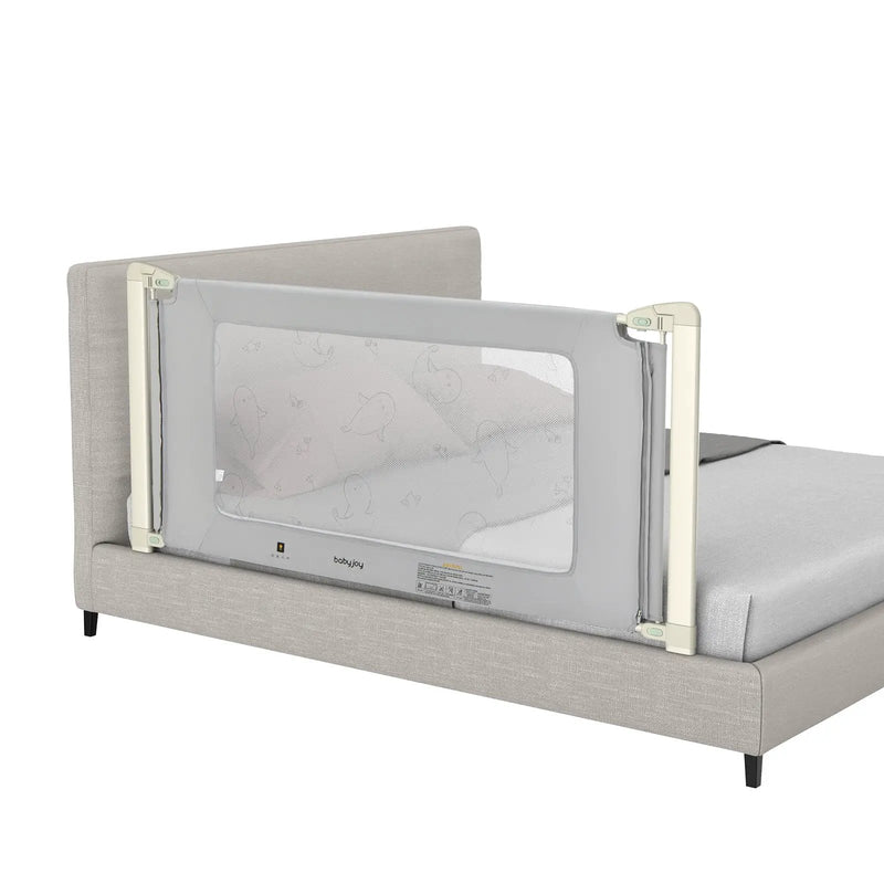 Bed Rail Guard for Toddlers Kid with Adjustable Height and Safety Lock by DirectDeals