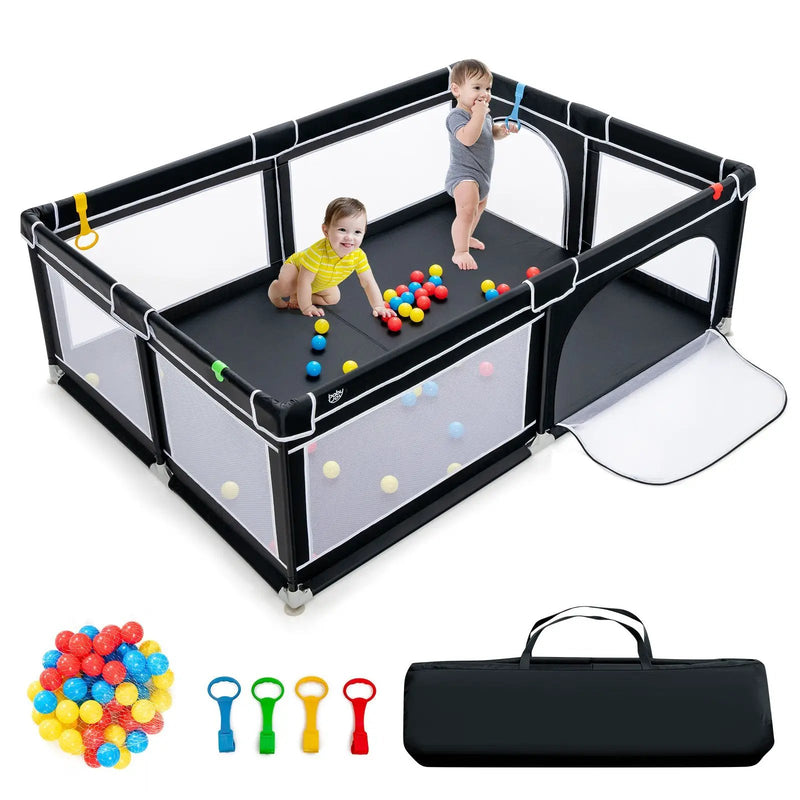Extra-Large Safety Baby Fence with 50 Ocean Balls by DirectDeals