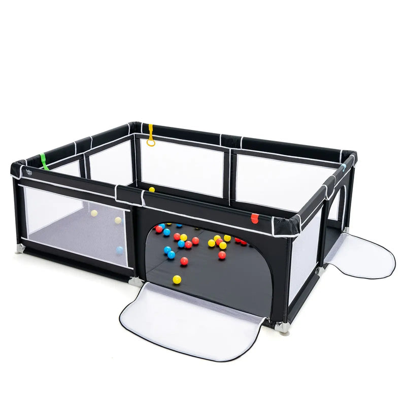 Extra-Large Safety Baby Fence with 50 Ocean Balls by DirectDeals
