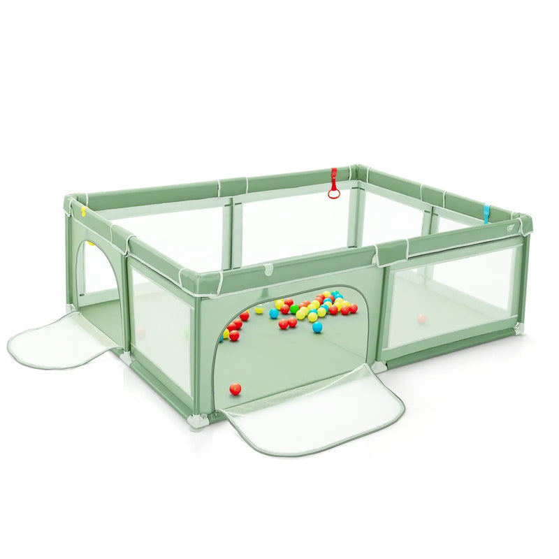 Extra-Large Safety Baby Fence with 50 Ocean Balls by DirectDeals