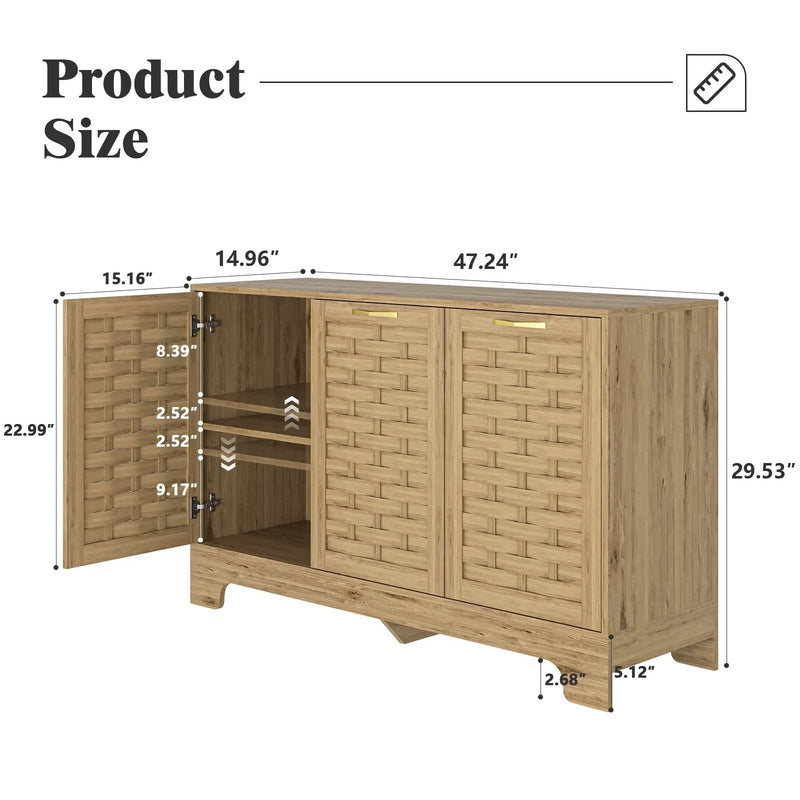 Storage Cabinet with 3 Doors by HouseOfZazla