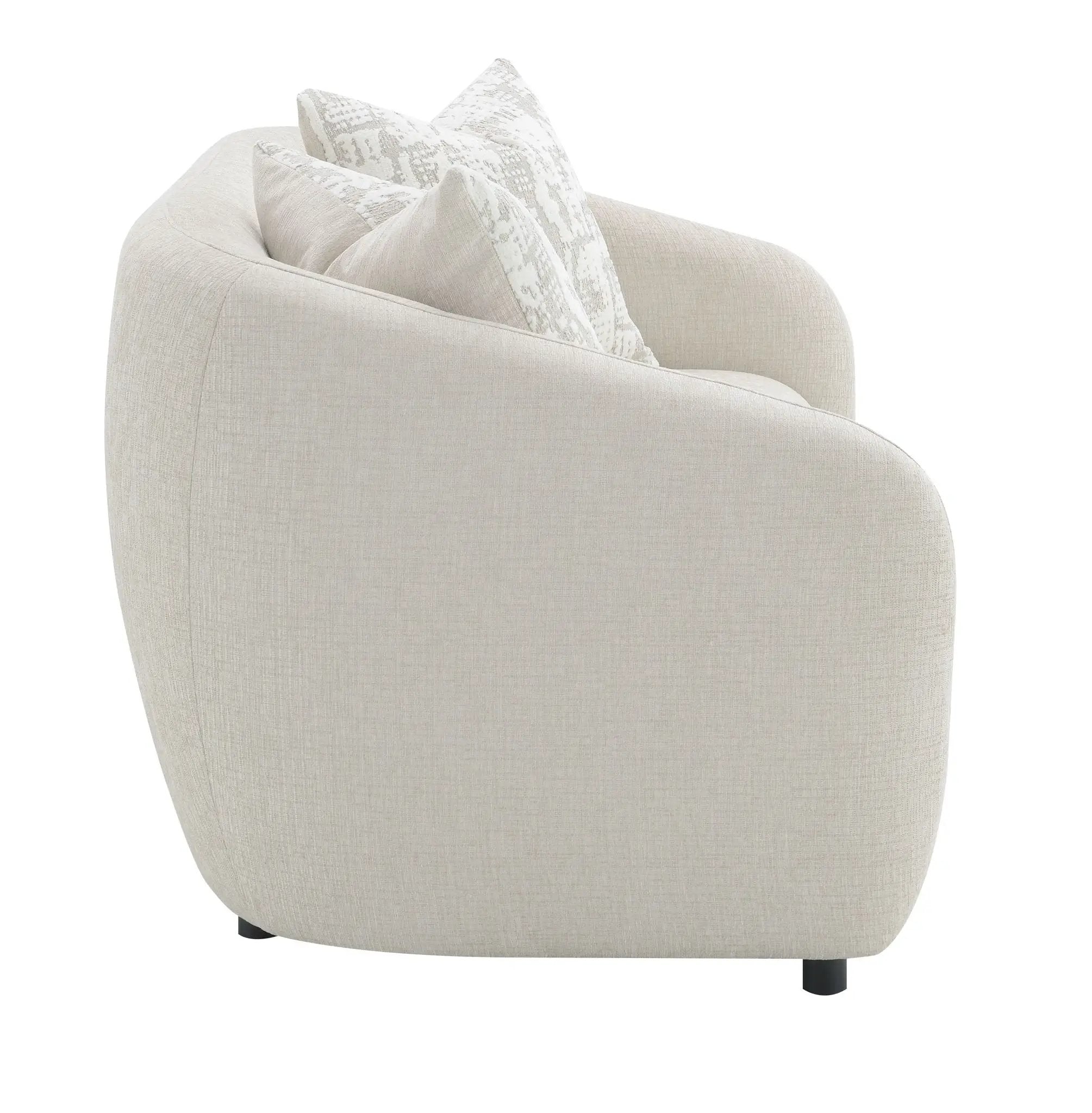 Etienne - Loveseat With 3 Pillows - Beige by HouseOfZazla