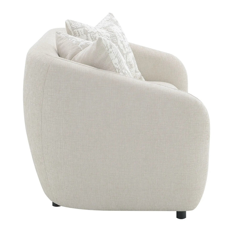 Etienne - Loveseat With 3 Pillows - Beige by HouseOfZazla