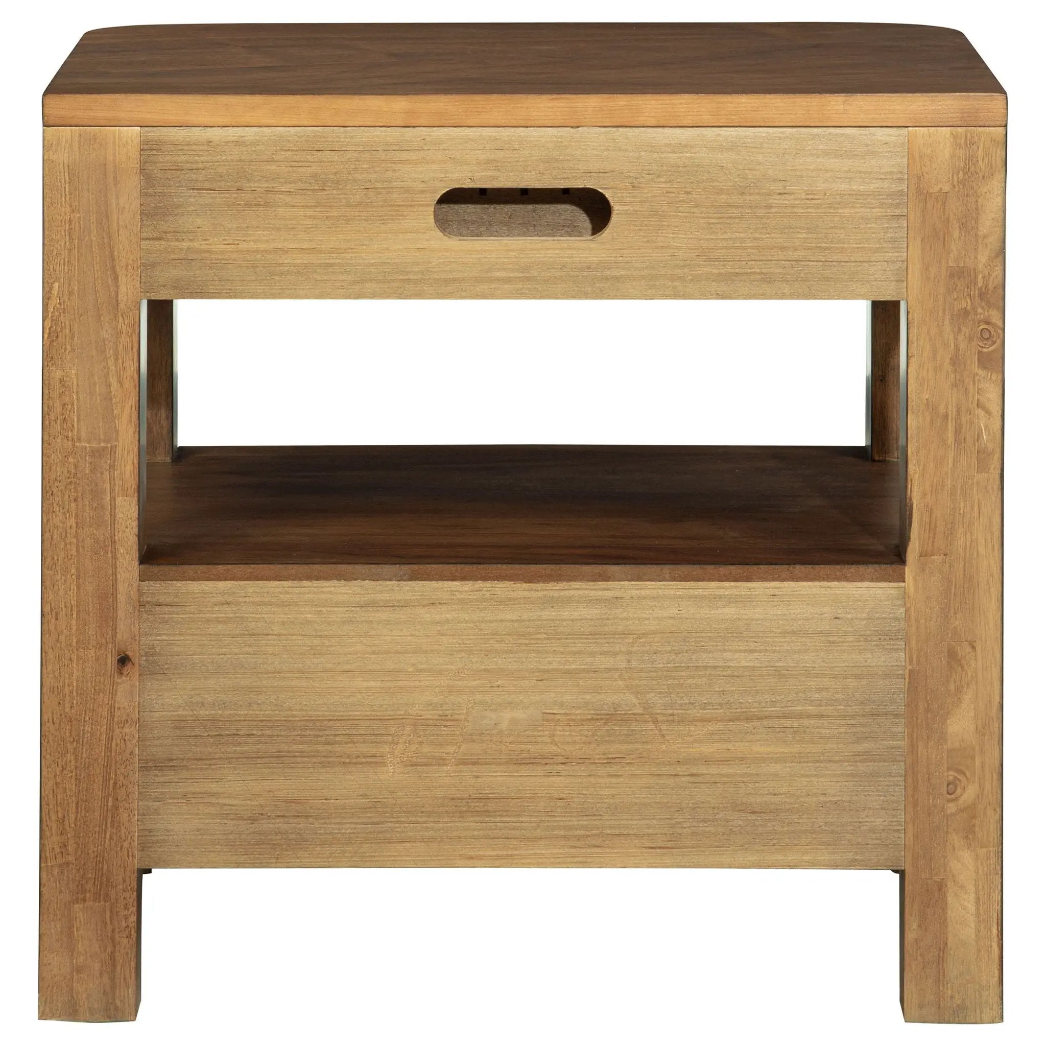 Maderia 2-drawer Nightstand Bedside Table Walnut by Unique Piece Furniture