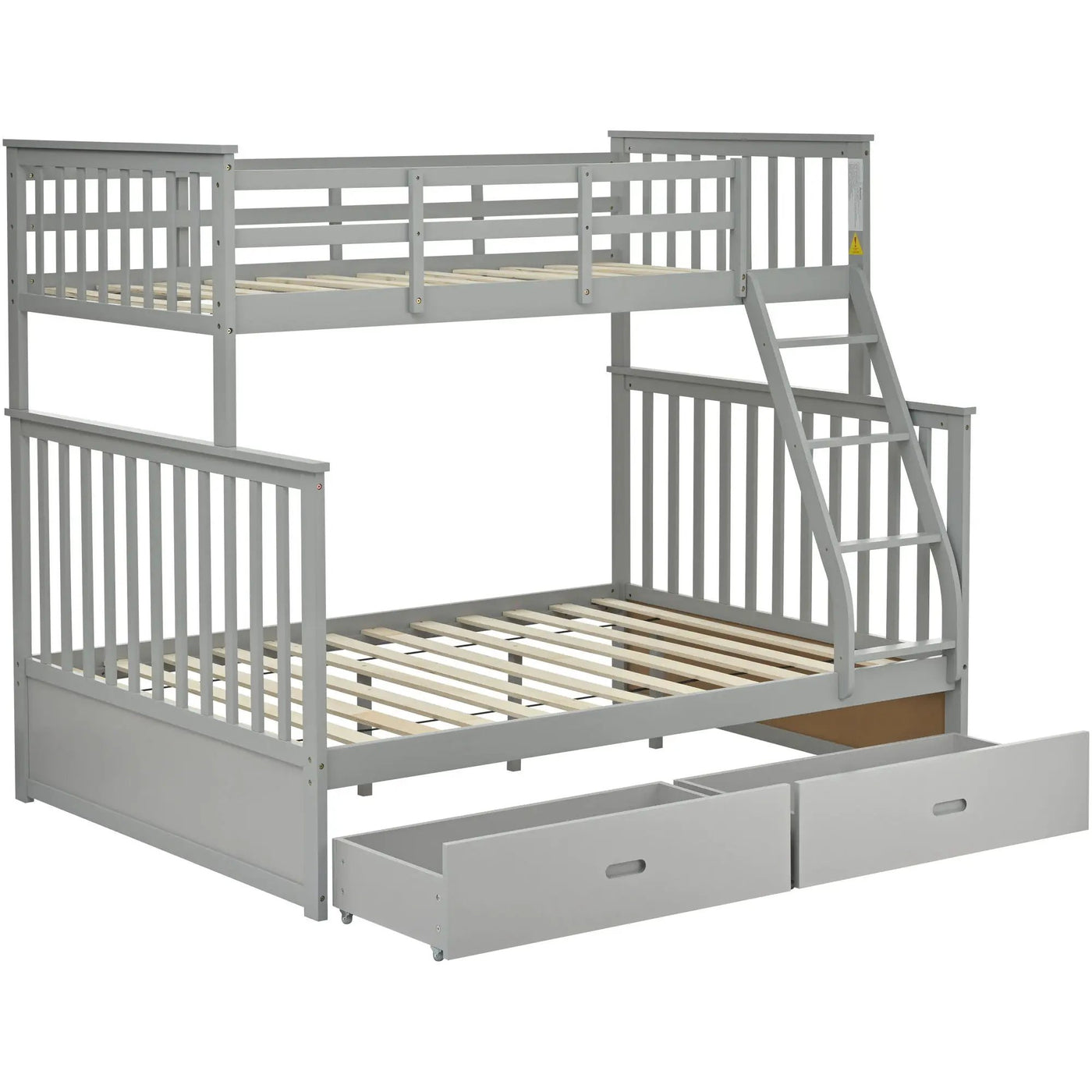 Bunk Bed With Ladder, And Safety Guard Rails by Unique Piece Furniture