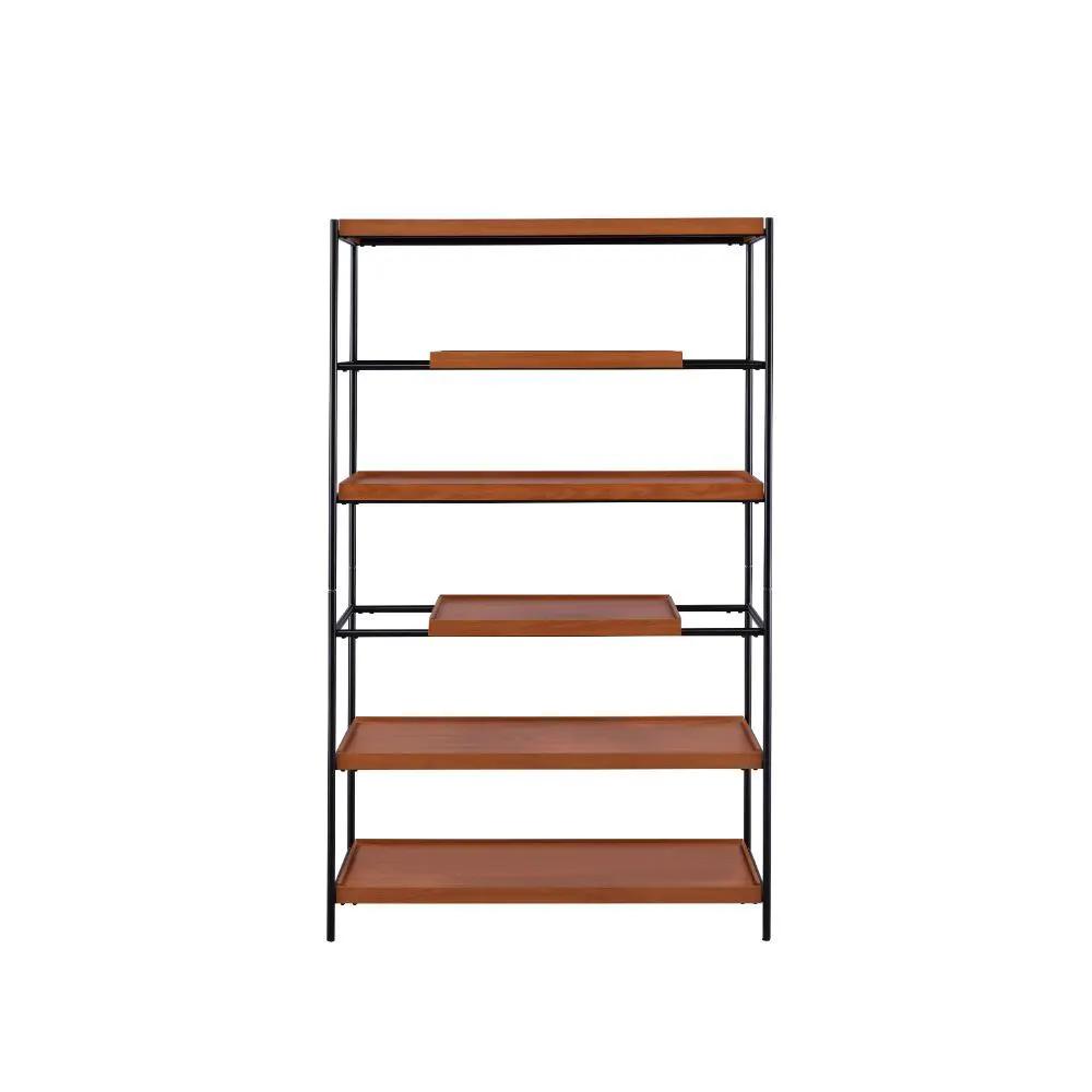 Oaken - Bookshelf - Honey Oak & Black by Unique Piece Furniture