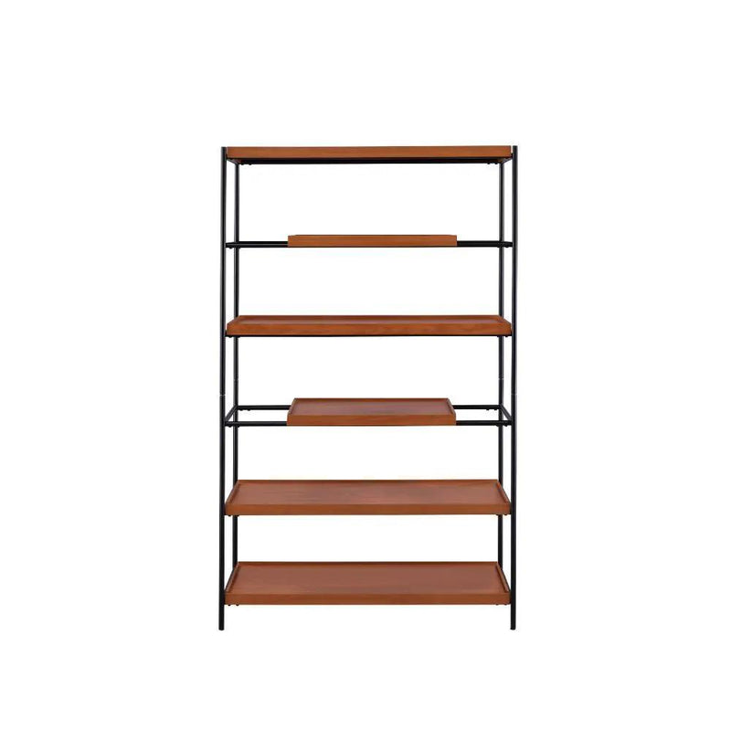 Oaken - Bookshelf - Honey Oak & Black by Unique Piece Furniture