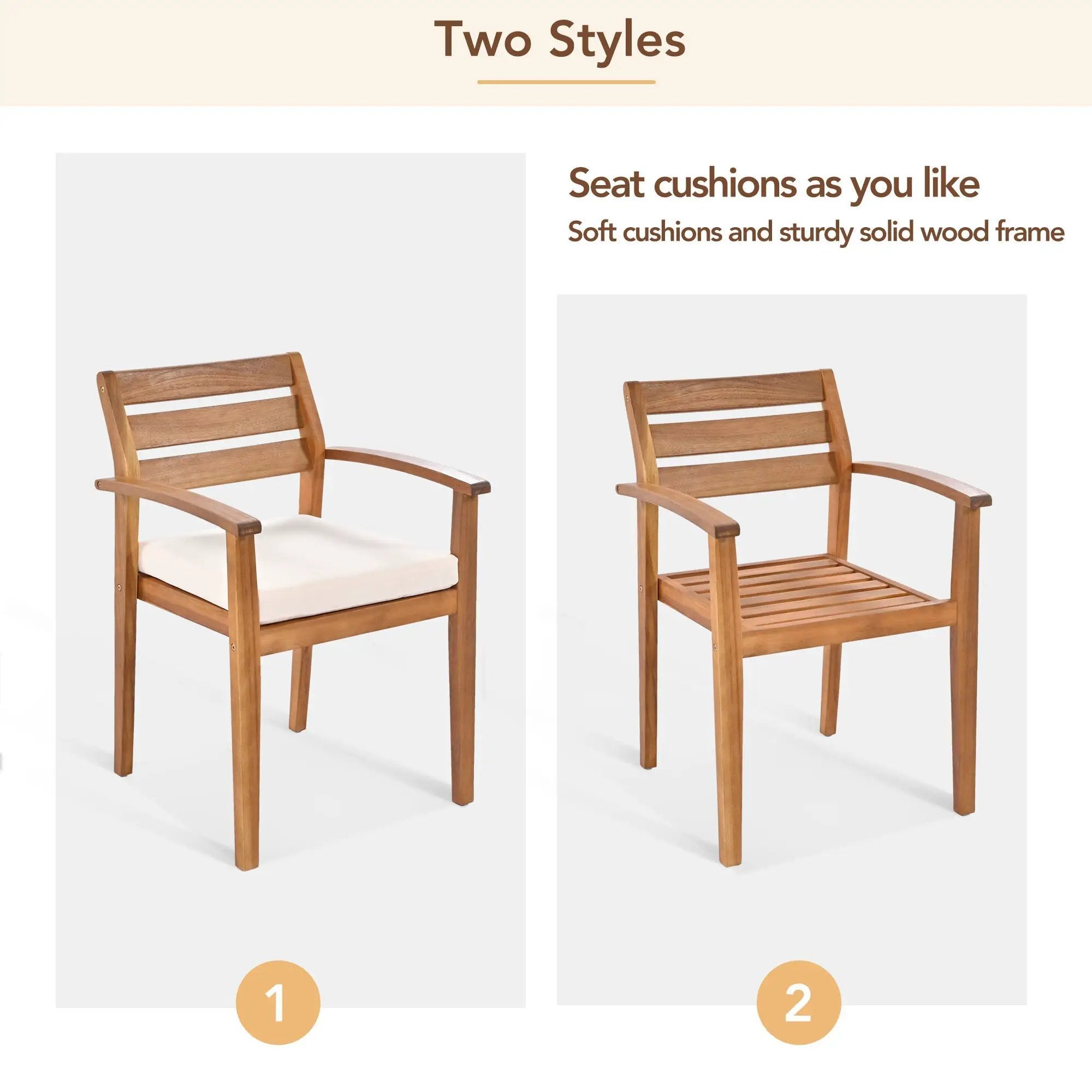 GO Outdoor Wood Dining Set For 7-8 Persons by HouseOfZazla
