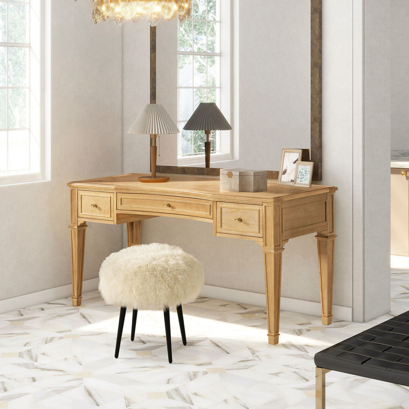 Dauphin - 3 Drawer Executive Desk by HouseOfZazla