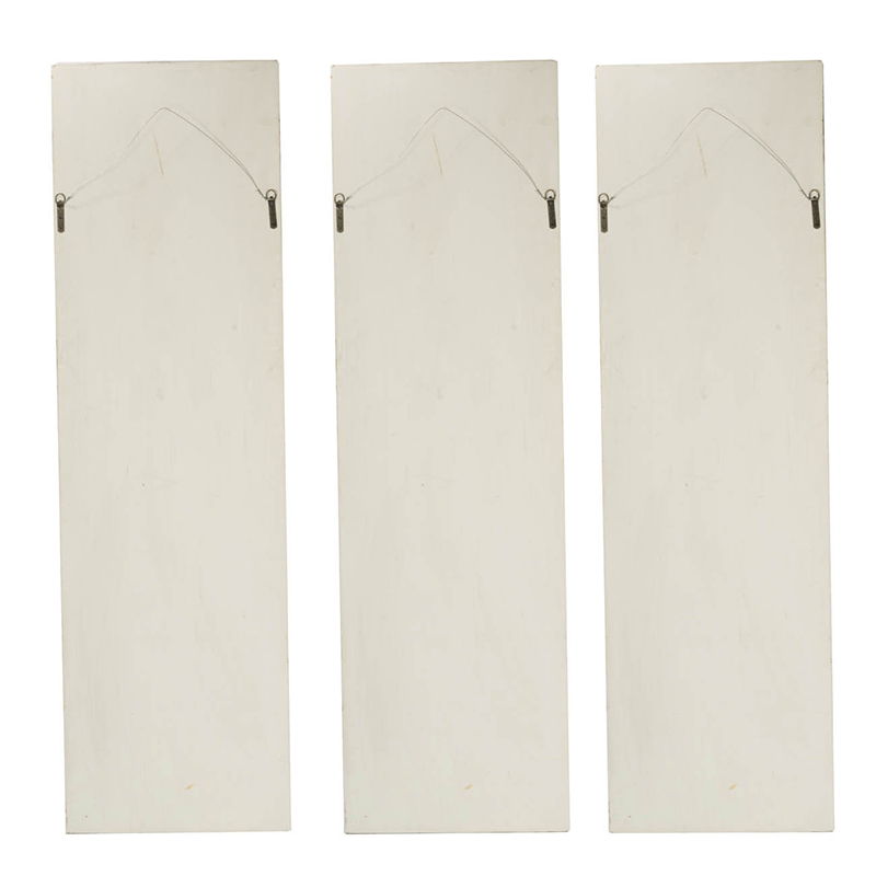 Set Of Large Wooden Rectangle Hanging Panels by HouseOfZazla