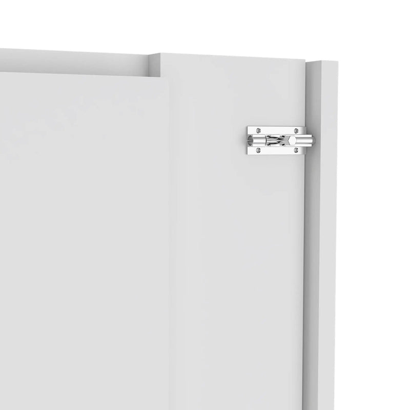 Wall Foldable Table With Multiple Shelves - White by Unique Piece Furniture