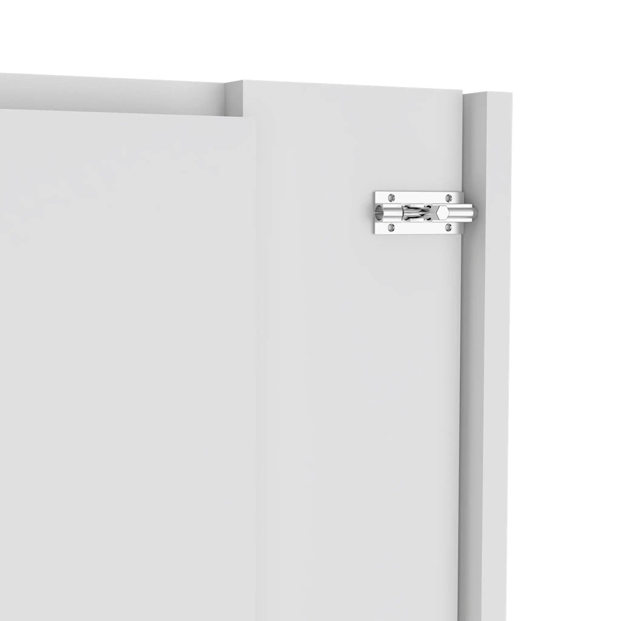 Wall Foldable Table With Multiple Shelves - White by HouseOfZazla