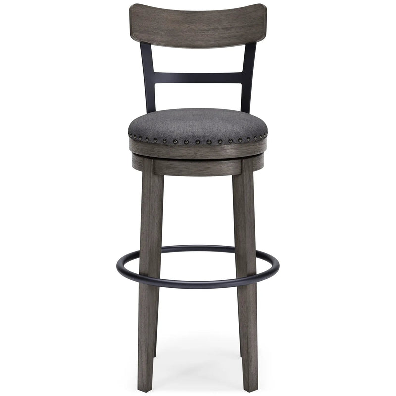 Caitbrook - Tall UPH Swivel Barstool - Gray by Unique Piece Furniture