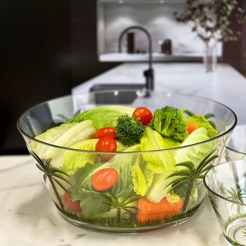 Palm Tree Acrylic Serving Bowls by HouseOfZazla