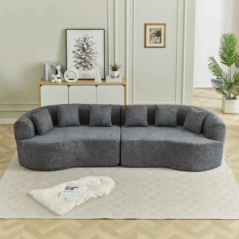 Curved Sectional Sofa - Oversized Modern Design by HouseOfZazla