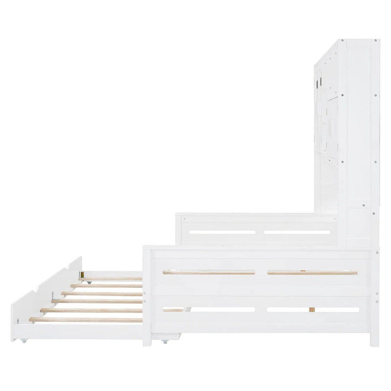 Daybed With All-In-One Cabinet And Shelf by HouseOfZazla