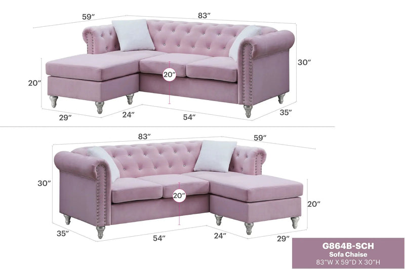 Raisa - Sofa Chaise by HouseOfZazla