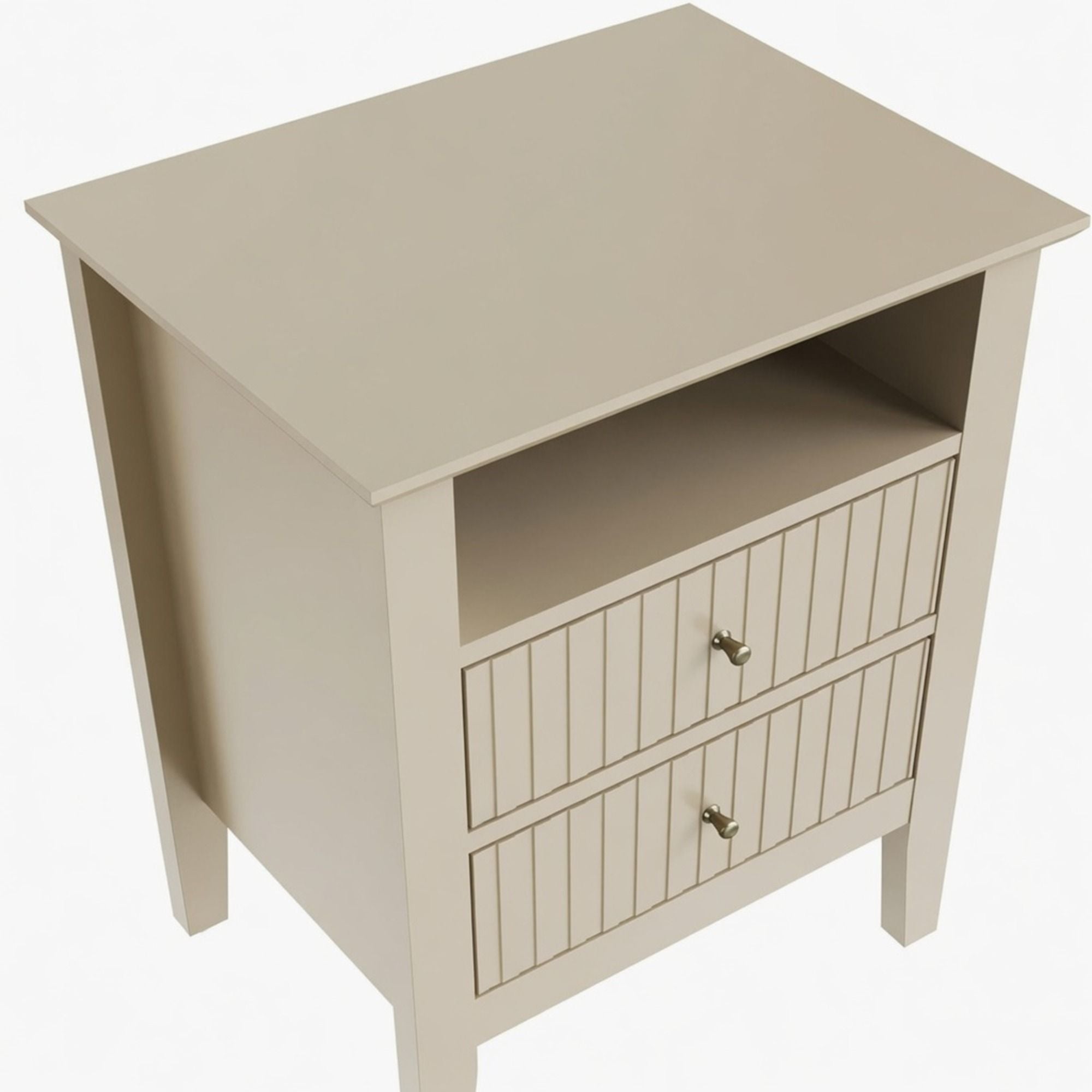 Fluted Nightstand With 2 Drawers by HouseOfZazla