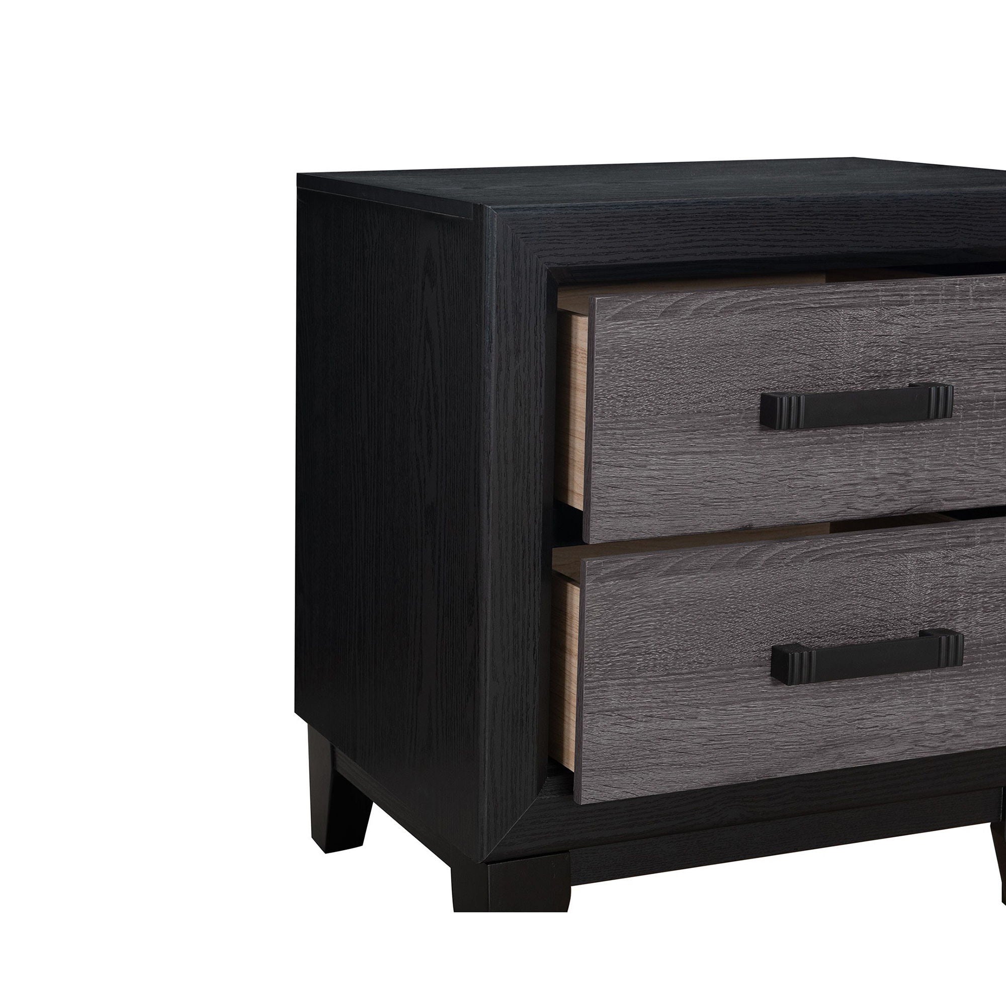 Soluto - Nightstand - Gray / Black by HouseOfZazla