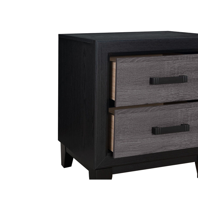 Soluto - Nightstand - Gray / Black by HouseOfZazla