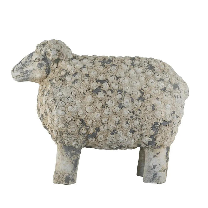 18x9.5x14" Magnesium Sheep Figurine with Weathered Finish by HouseOfZazla