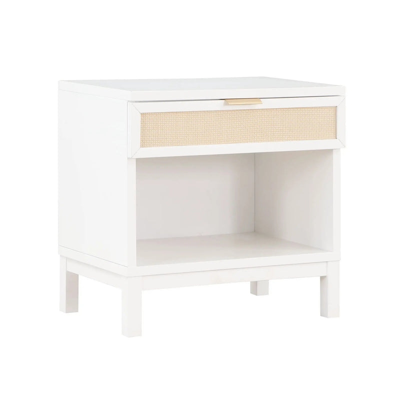 Blake - 1 Drawer Nightstand - White by HouseOfZazla
