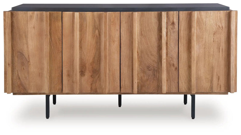 Quintavious - Accent Cabinet - Brown / Charcoal by Unique Piece Furniture