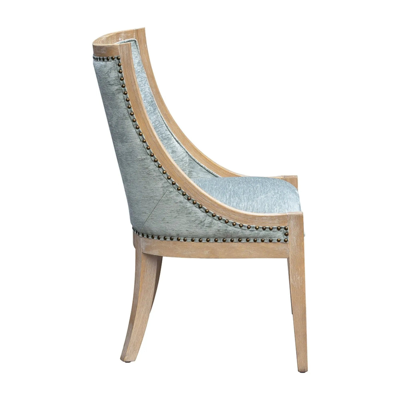 Upholstered Dining Chair With Nailhead Trim by Unique Piece Furniture